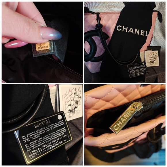 Chanel Cambon Pink and Black Quilted Leather Tote - Picture 3 of 13